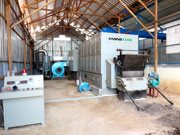 燃棕櫚殼燃煤熱風(fēng)爐（印尼橡膠烘干用）